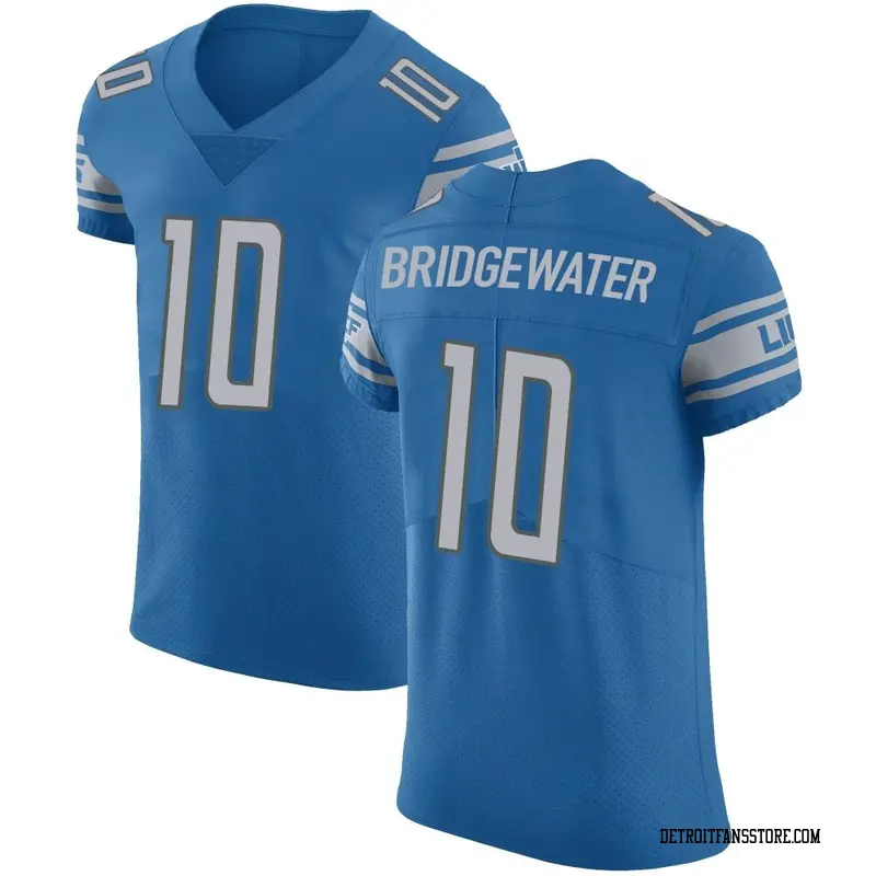 Men's Blue Elite Teddy Bridgewater Detroit Team Color Vapor Untouchable Jersey