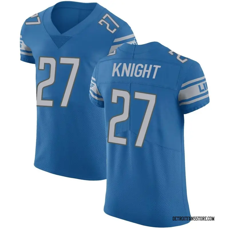 Men's Blue Elite Zonovan Knight Detroit Team Color Vapor Untouchable Jersey