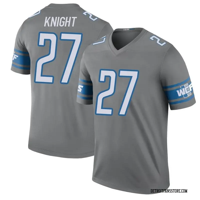 Men's Legend Zonovan Knight Detroit Color Rush Steel Jersey