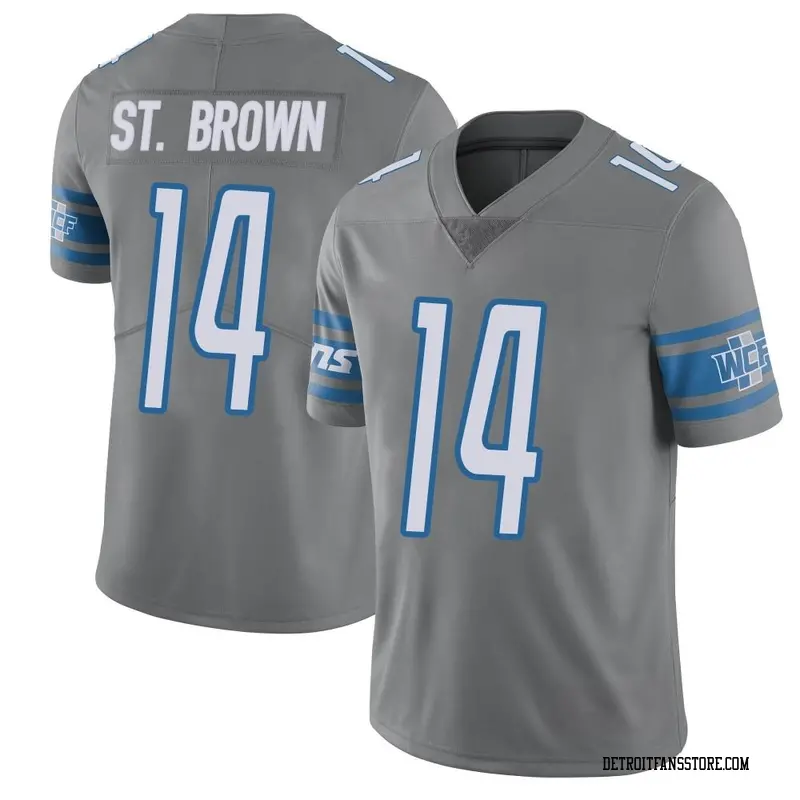 Men's Limited Amon-Ra St. Brown Detroit Color Rush Steel Vapor Untouchable Jersey