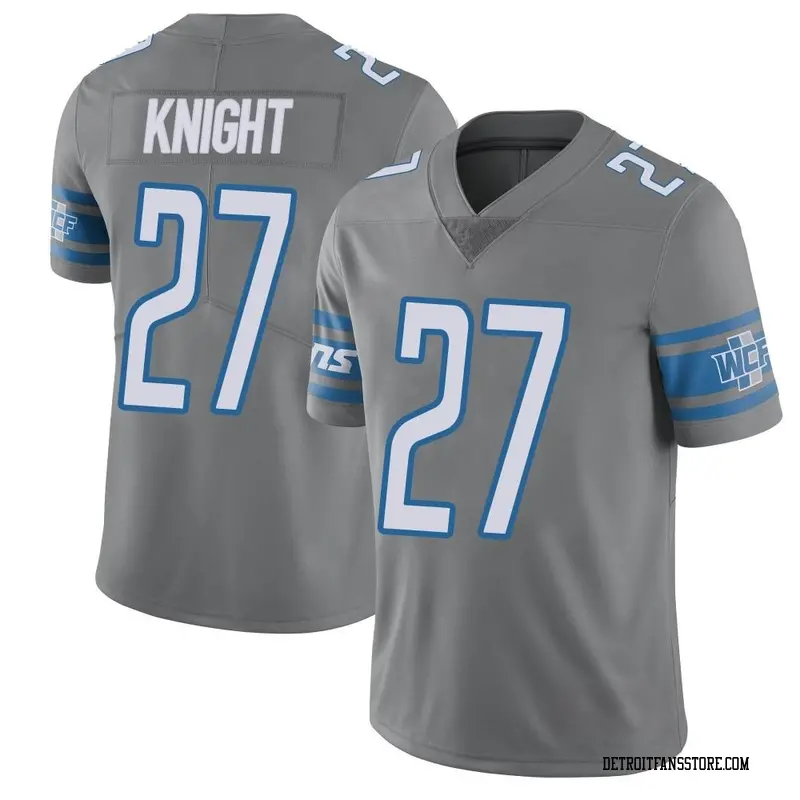 Men's Limited Zonovan Knight Detroit Color Rush Steel Vapor Untouchable Jersey