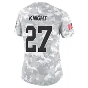 Women's Arctic Camo Limited Zonovan Knight Detroit 2024 Salute to Service Jersey