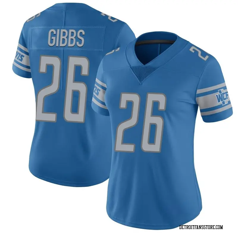 Women's Blue Limited Jahmyr Gibbs Detroit Team Color Vapor Untouchable Jersey