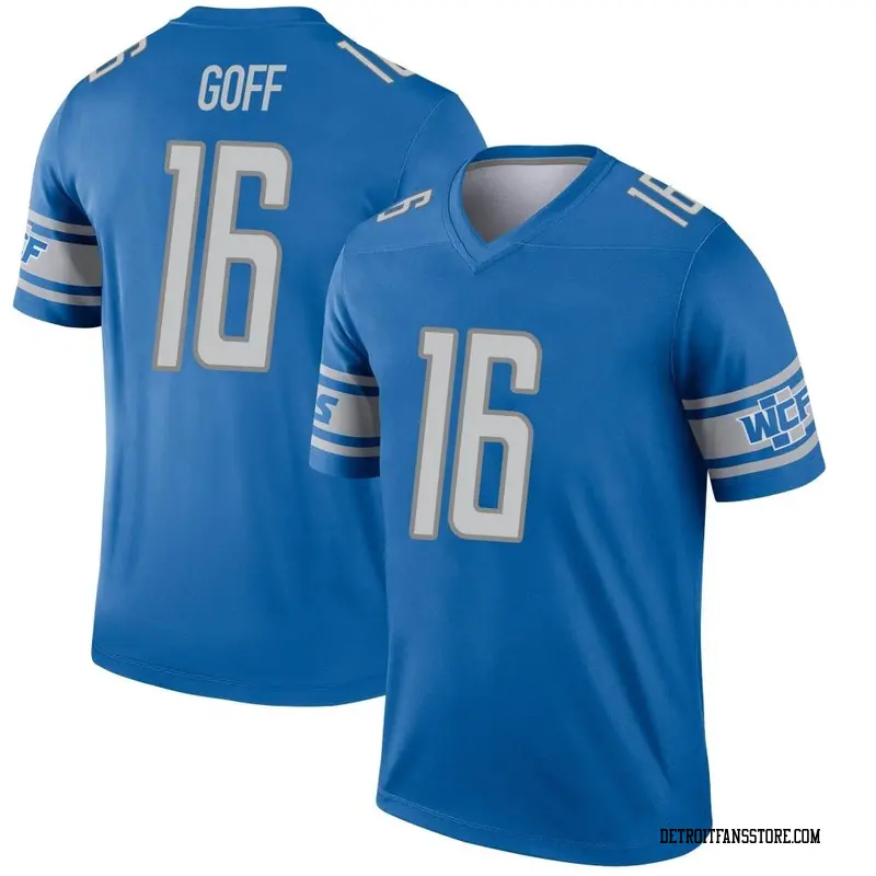 Youth Blue Legend Jared Goff Detroit Jersey